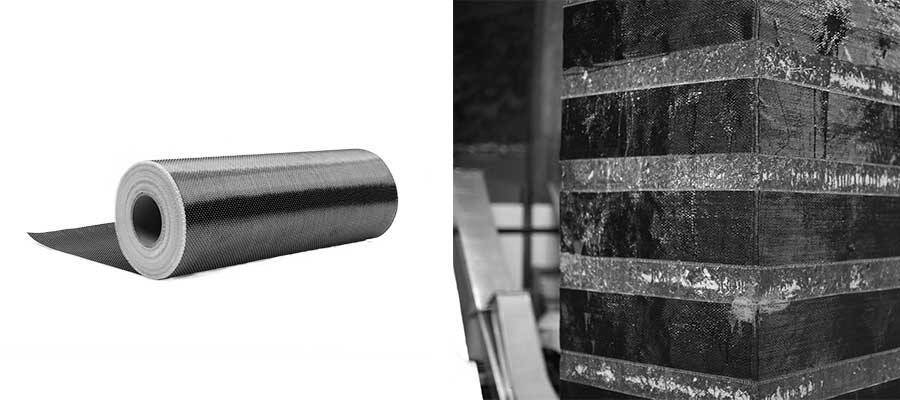 CFRP reinforced damaged reinforced concrete CFRP reinforced damaged reinforced concrete