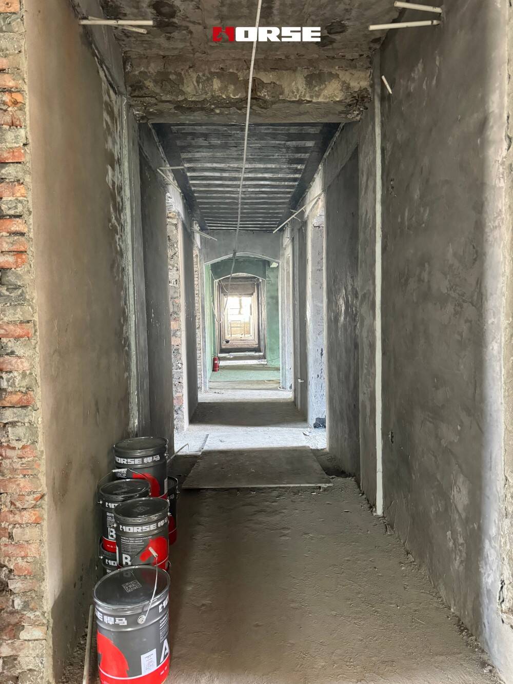 Carbon Fiber Renovation of Brick Concrete Office Building