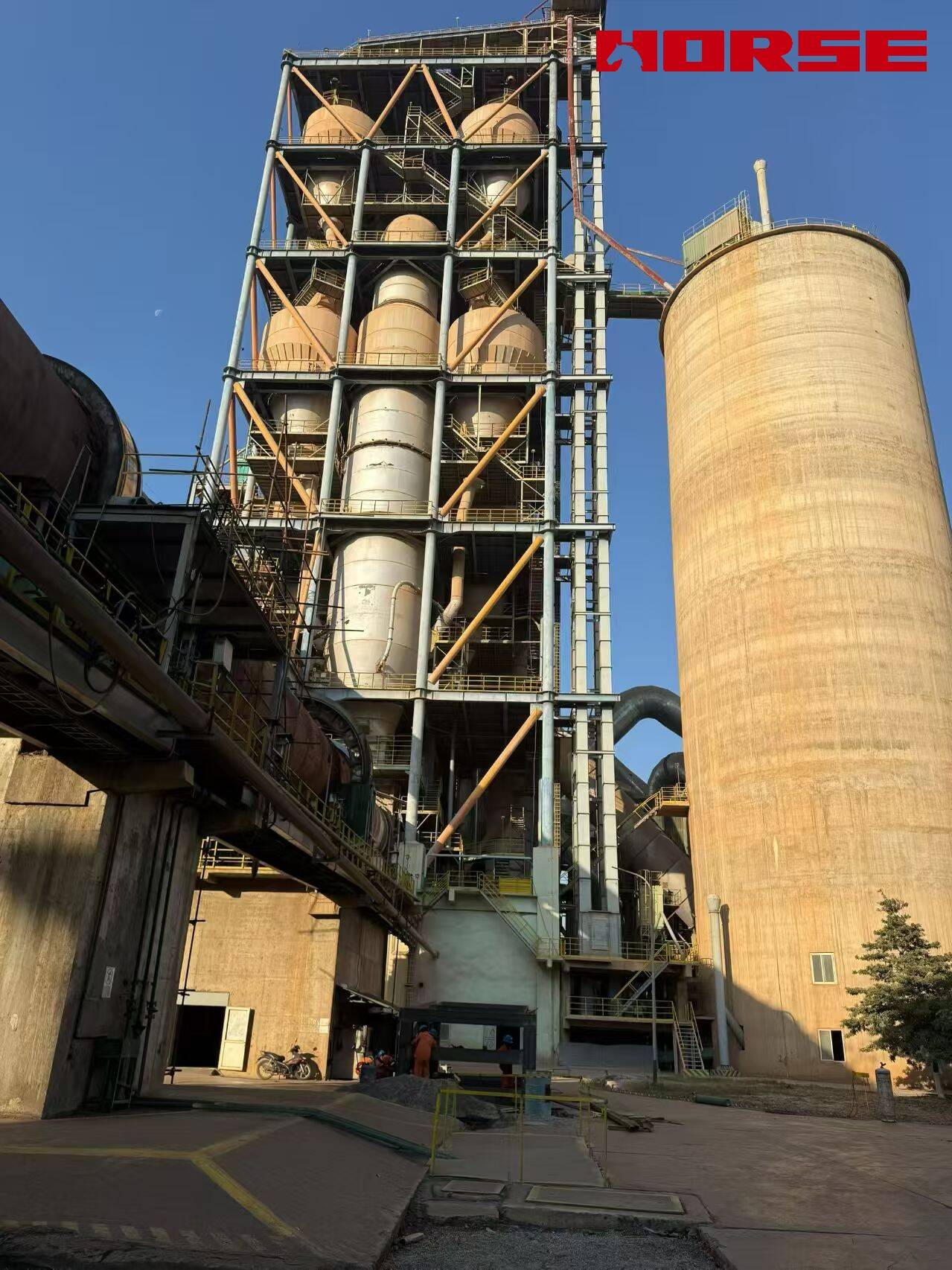 Reinforcing Cement Plant Columns with Steel Jacketing 