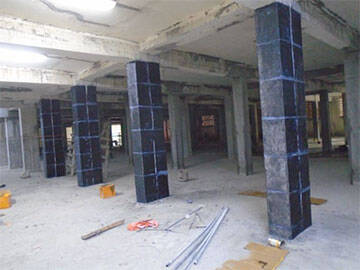 Rehabilitation of Columns of Warehouse with Carbon Fiber in Kenya