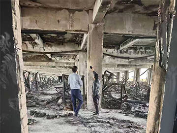 Carbon Fiber Repair and Reinforcement of Industrial Factory Structures Damaged By Fire